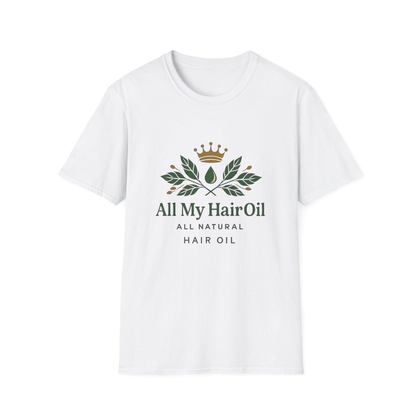 Natural Hair Care T-Shirt - All My Hair Oil, Gift for Naturalistas, Funny Hair Enthusiast Tee, Unisex Casual Wear, Hair Care Lovers Shirt